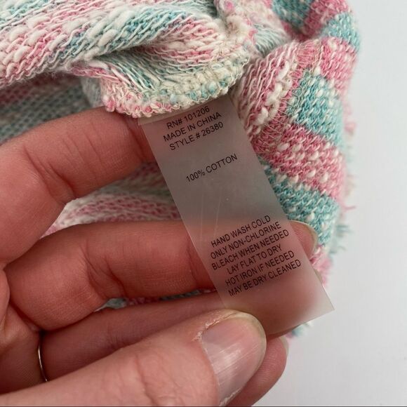 Soft Surroundings Marina Pullover Tunic Medium Raw edge Beach Vacation - Picture 5 of 10